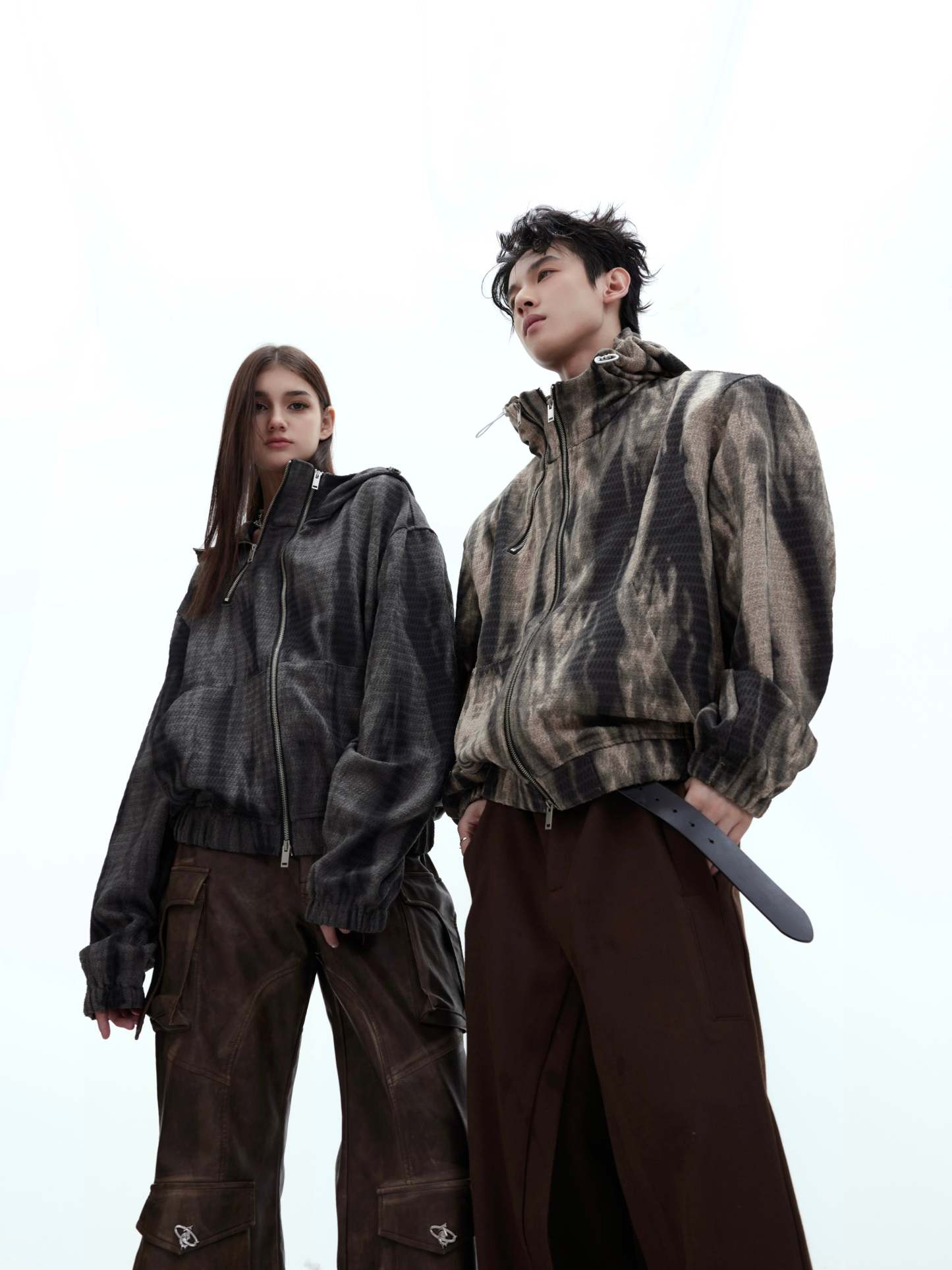 【24s January.】Retro Graffiti Metallic Hooded Sweatshirt-IYAMIUIO