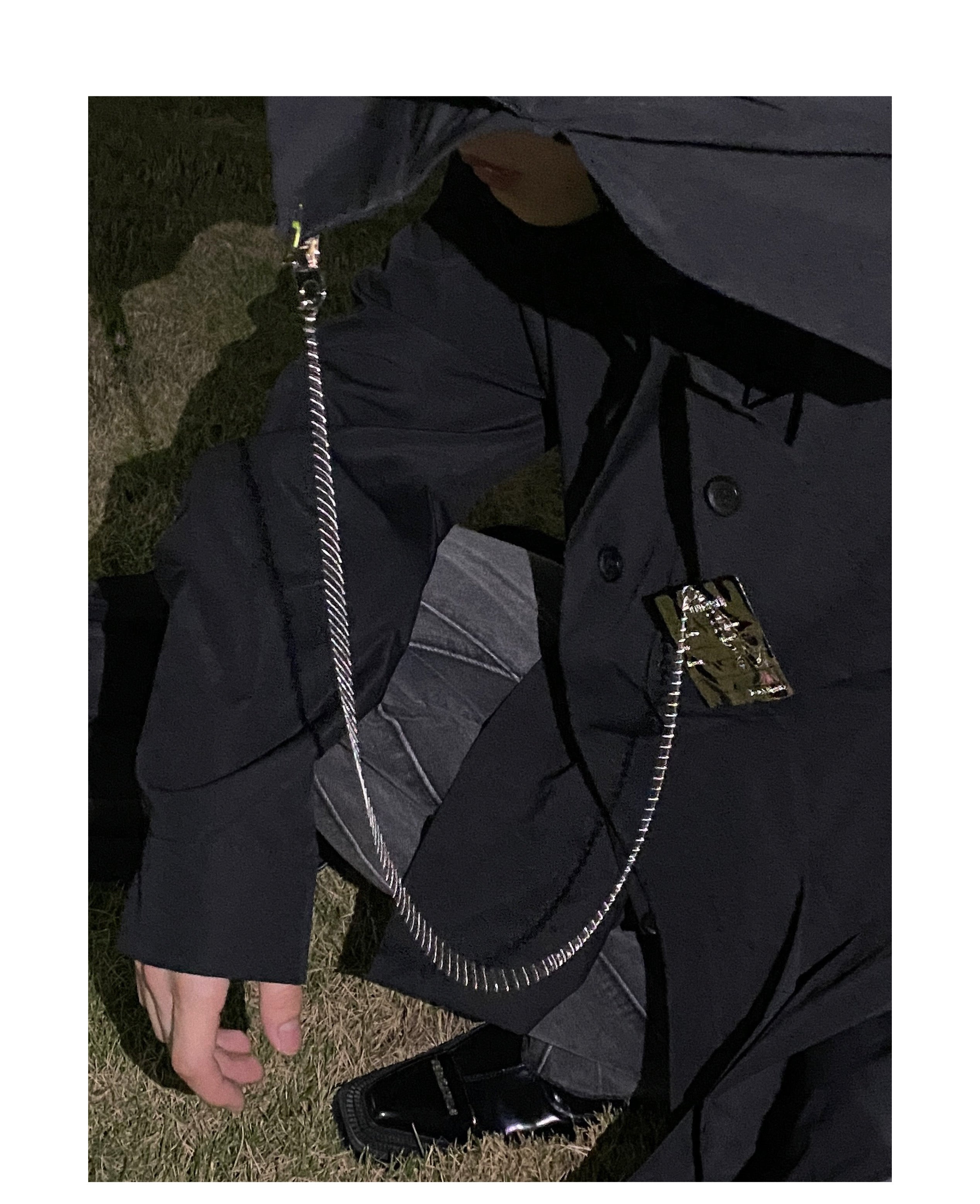 Men's Fashionable Long Sleeve White Shirt-IYAMIUIO