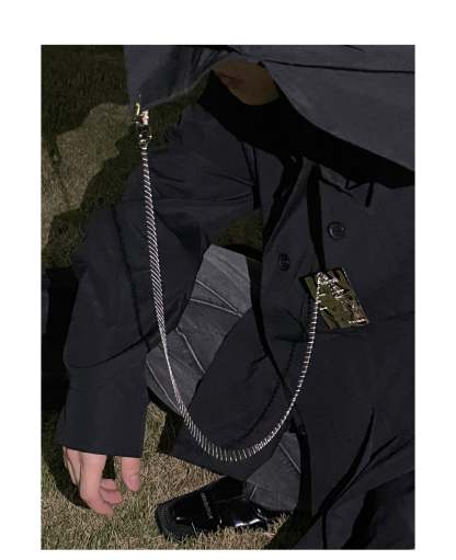 Men's Fashionable Long Sleeve White Shirt-IYAMIUIO