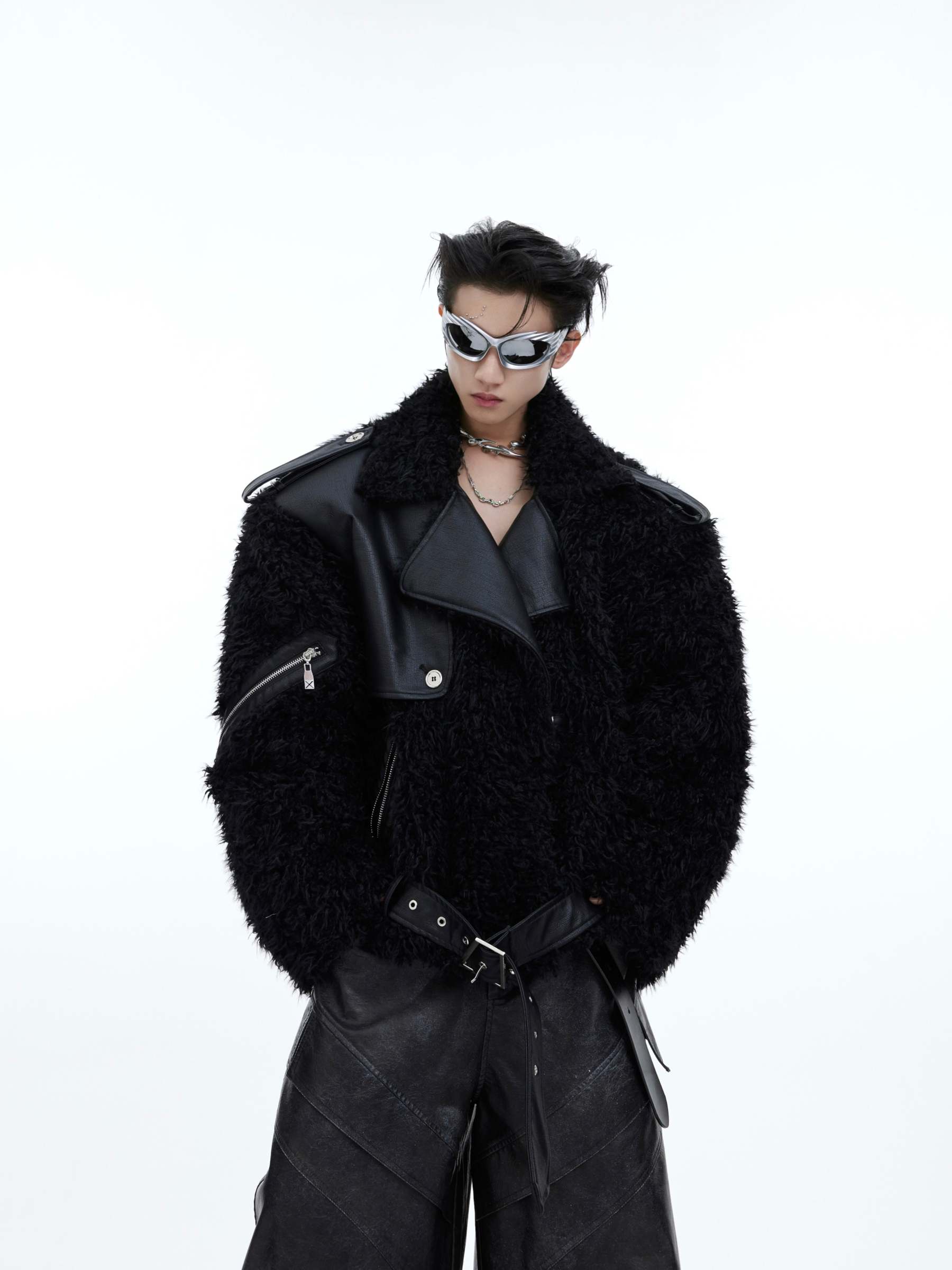 【24s January.】Deconstructed Plush Fur Jacket-IYAMIUIO