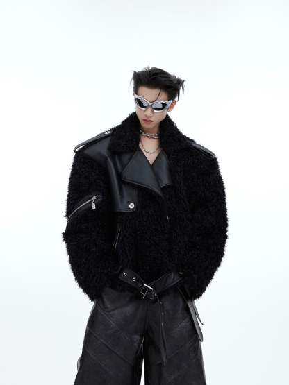 【24s January.】Deconstructed Plush Fur Jacket-IYAMIUIO