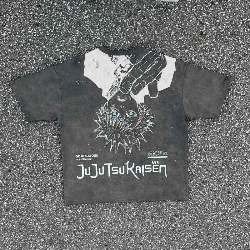 Vintage Washed T Shirt - JJK-IYAMIUIO