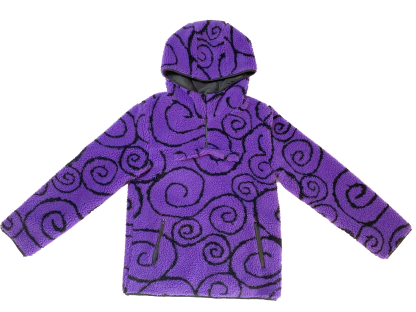 One Piece Gomu Gear 5th Half Zip Sherpa Hoodie-IYAMIUIO