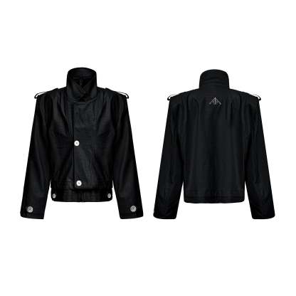 【24s Oct.】Fake Two-piece Crocodile Print Short Leather Jacket-IYAMIUIO