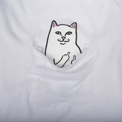 Lord Nermal L/S Pocket Tee (White)-IYAMIUIO