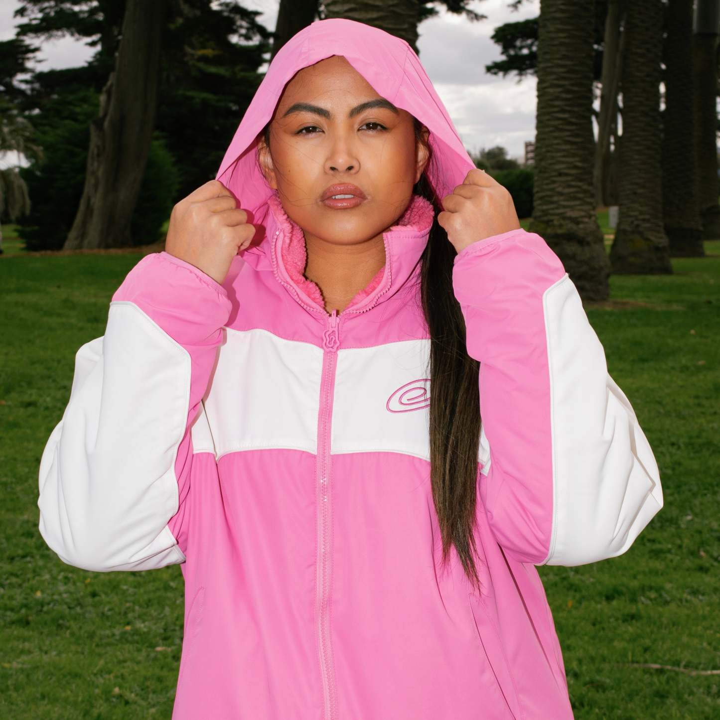 Sakura reversible fleece-IYAMIUIO