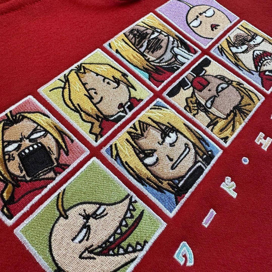 Ed Faces Hoodie-FMA-IYAMIUIO