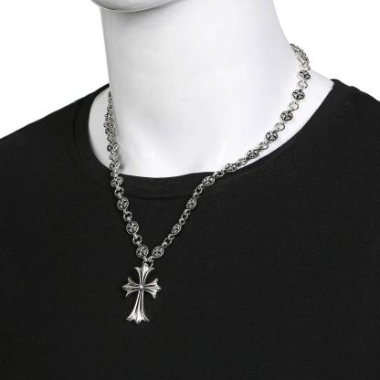Chrome Heart Cross Vintage Necklace