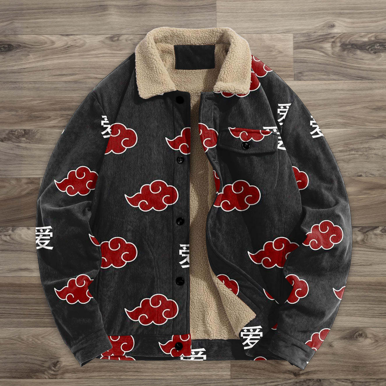 Retro fashion trendy brand printed street jacket-IYAMIUIO