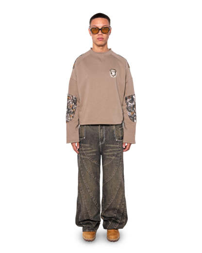 Camou Longsleeve Brown Forest-IYAMIUIO