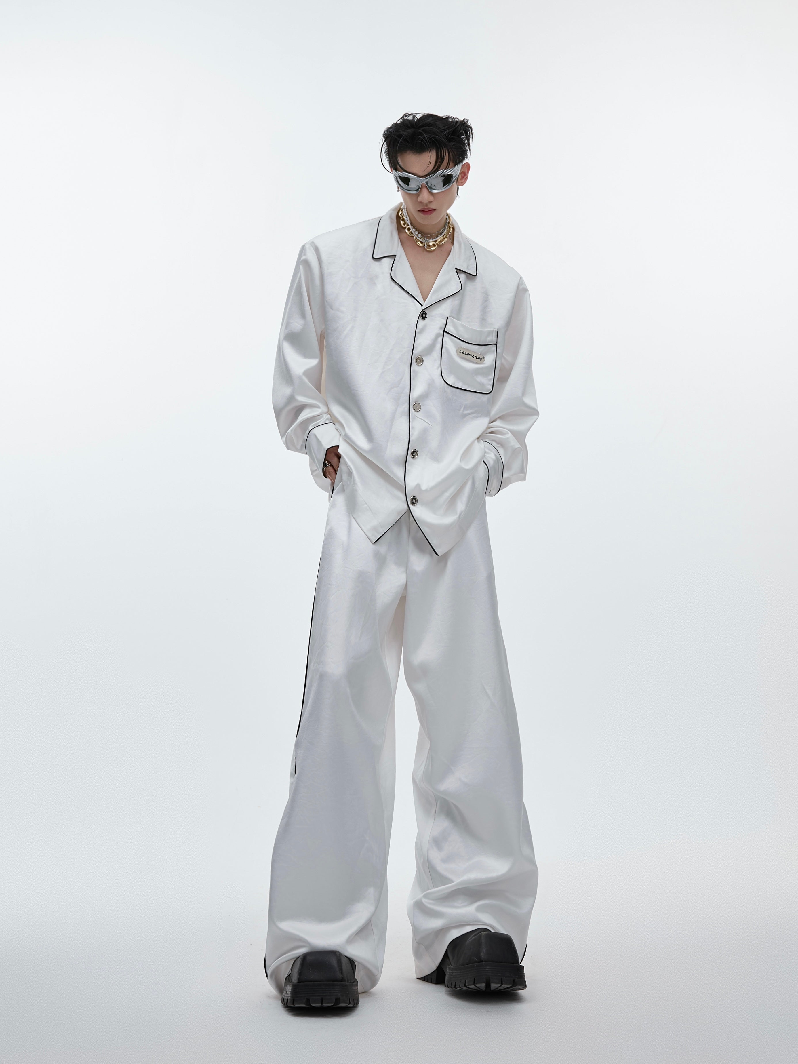【24s Aug.】High-end Ice Silk Loungewear Pajamas Set-IYAMIUIO