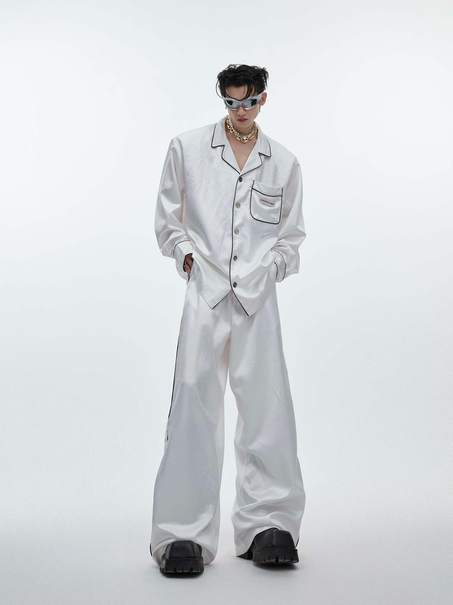 【24s Aug.】High-end Ice Silk Loungewear Pajamas Set-IYAMIUIO