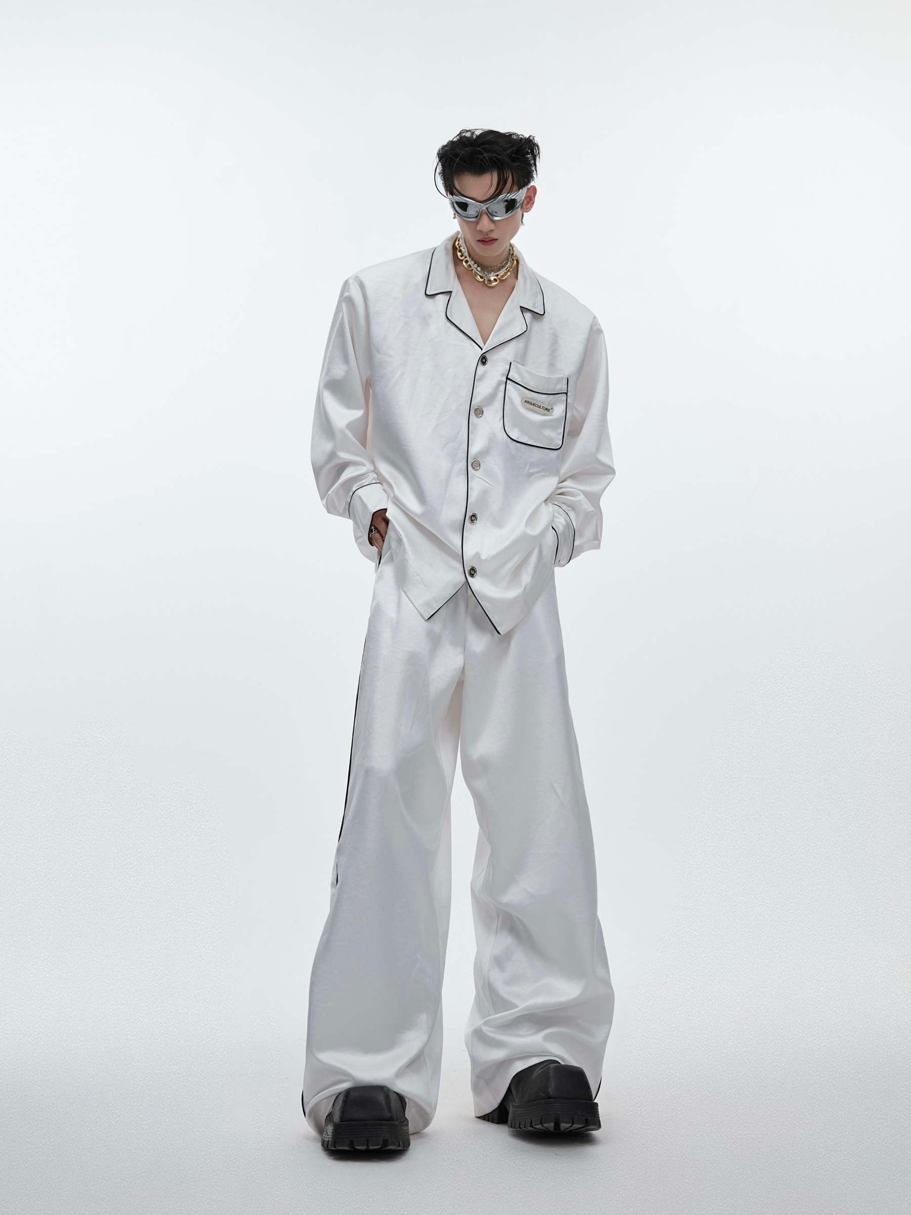 【24s Aug.】High-end Ice Silk Loungewear Pajamas Set-IYAMIUIO