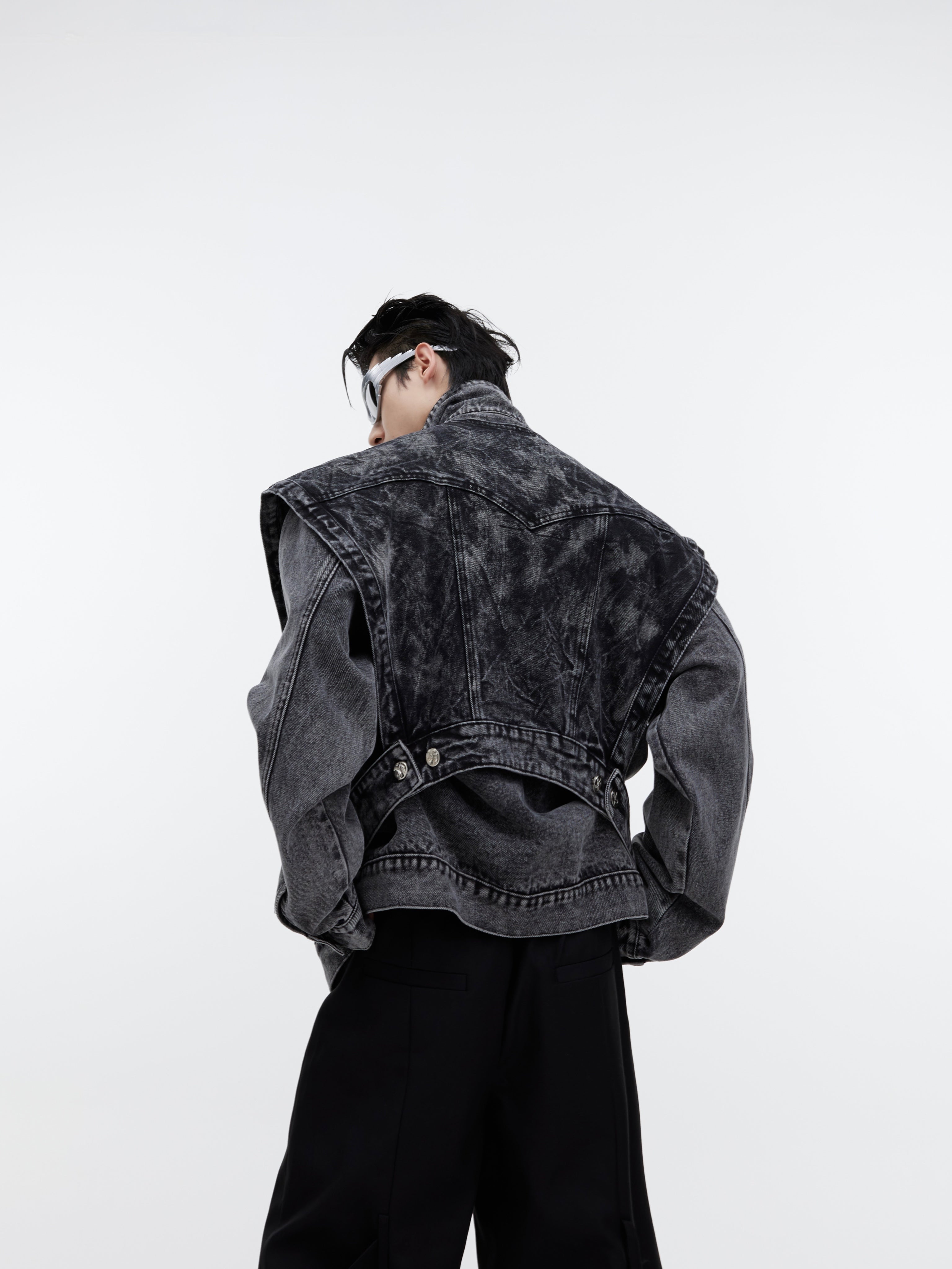 【23s September.】Detachable Two-piece Denim Vest-IYAMIUIO