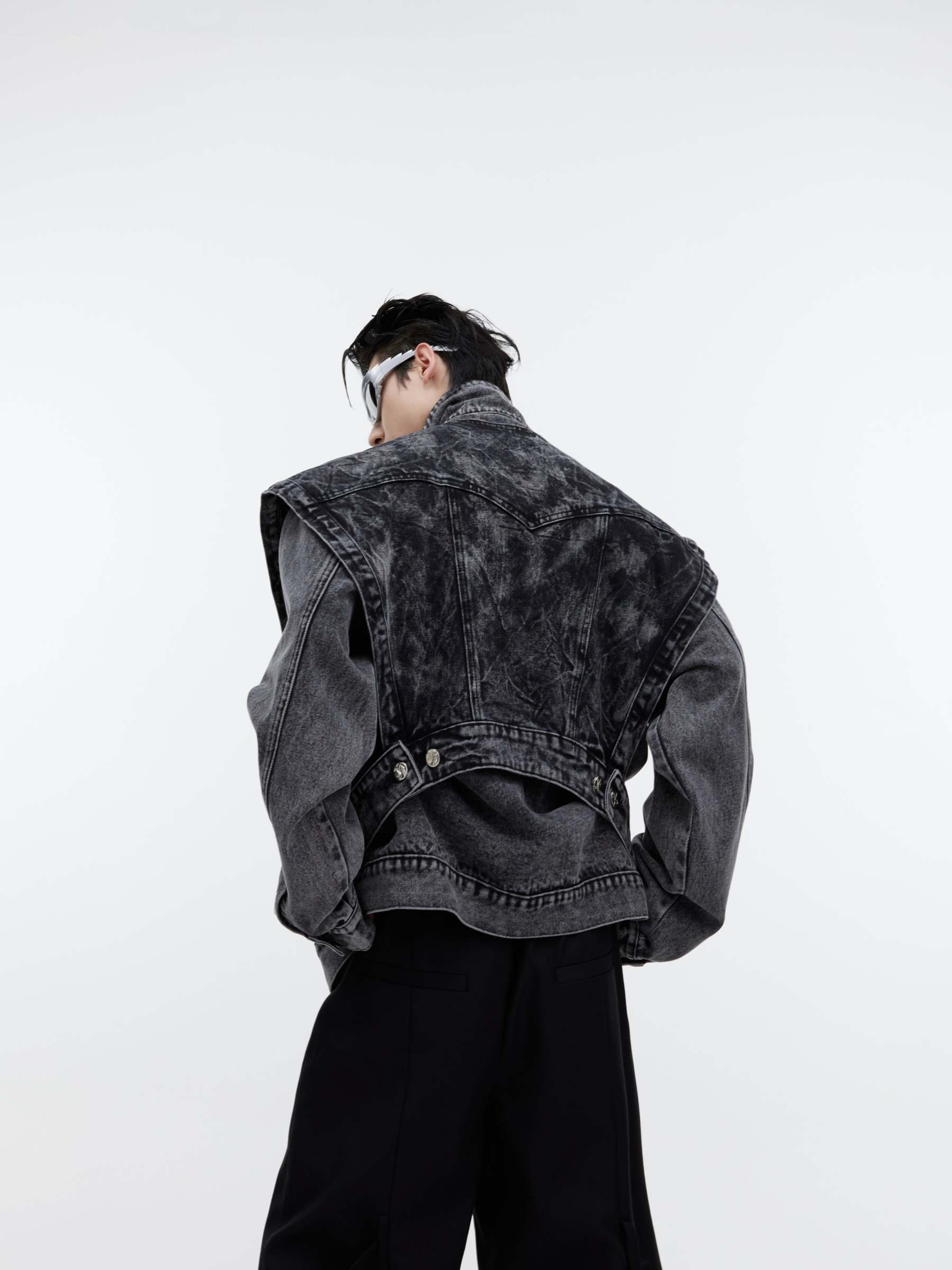 【23s September.】Detachable Two-piece Denim Vest-IYAMIUIO