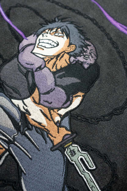 JJK Embroidered Hoodie-IYAMIUIO