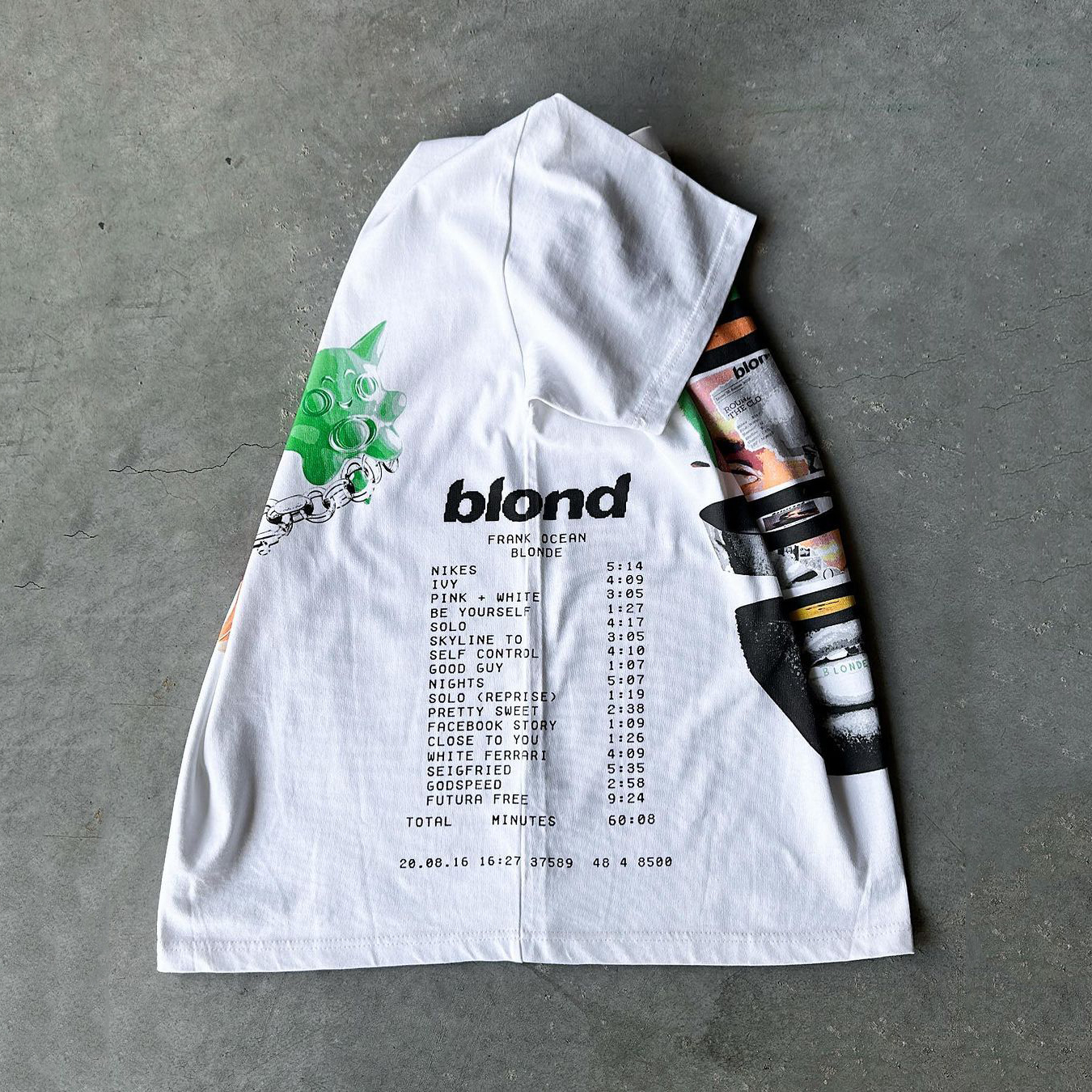 Frank Ocean Blonde Print Short Sleeve T-Shirt-IYAMIUIO