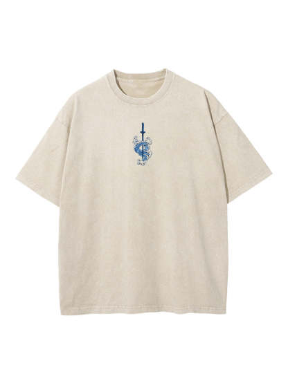 Tanjiro Water Breathing 2-Sided Vintage Tee - Demon Slayer-IYAMIUIO