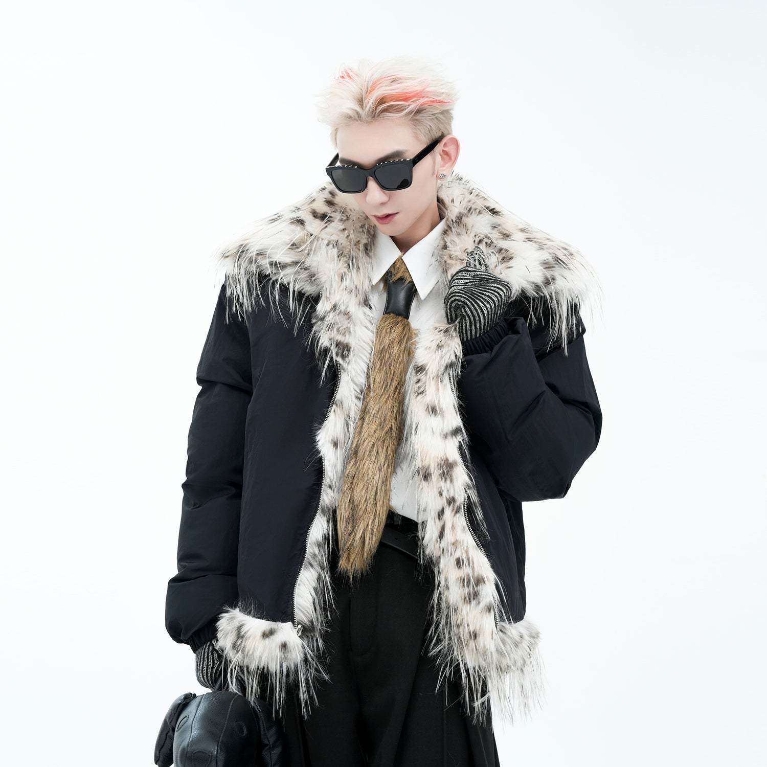 【24s January.】Reversible Faux Mink Fur Jacket-IYAMIUIO