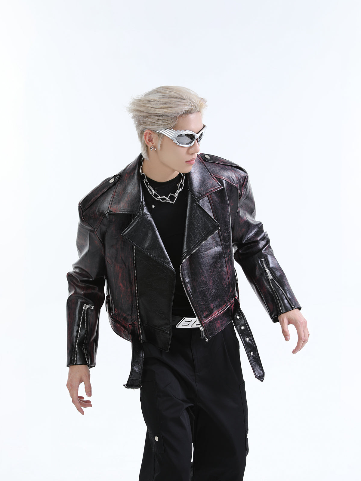 【24s Oct.】Heavy Street Motorcycle Leather Jacket-IYAMIUIO