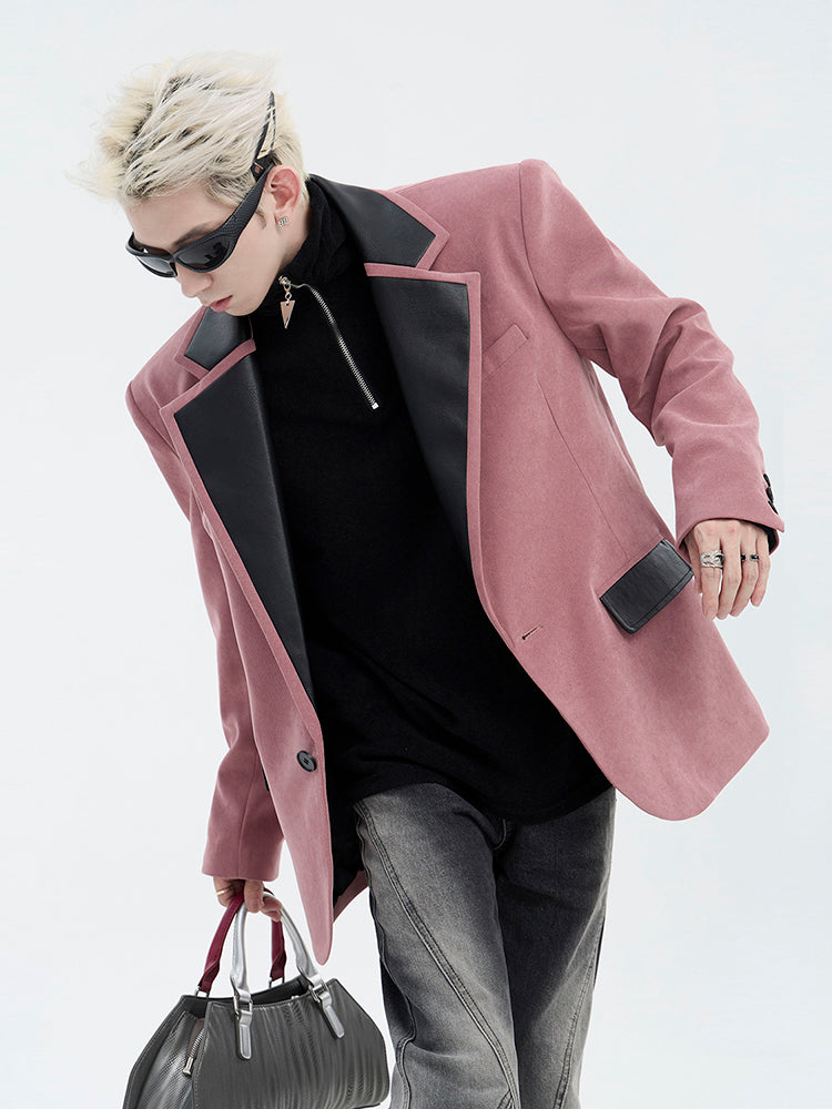 【24s Aug.】Retro High-grade Brushed PU Suit-IYAMIUIO