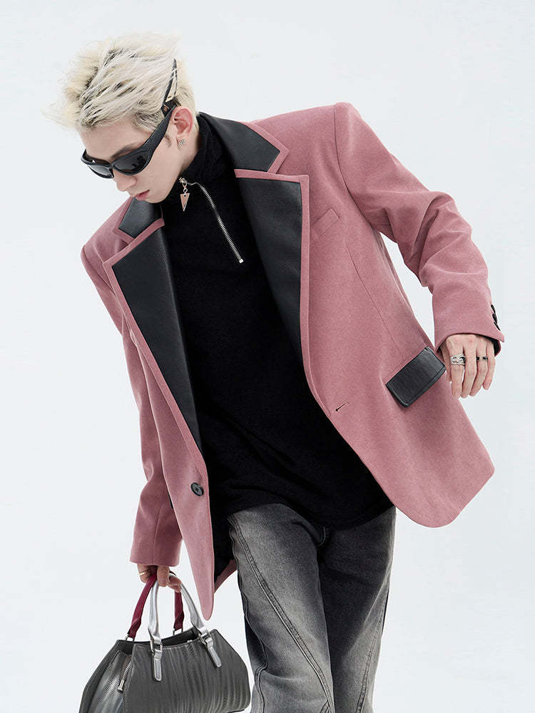 【24s Aug.】Retro High-grade Brushed PU Suit-IYAMIUIO