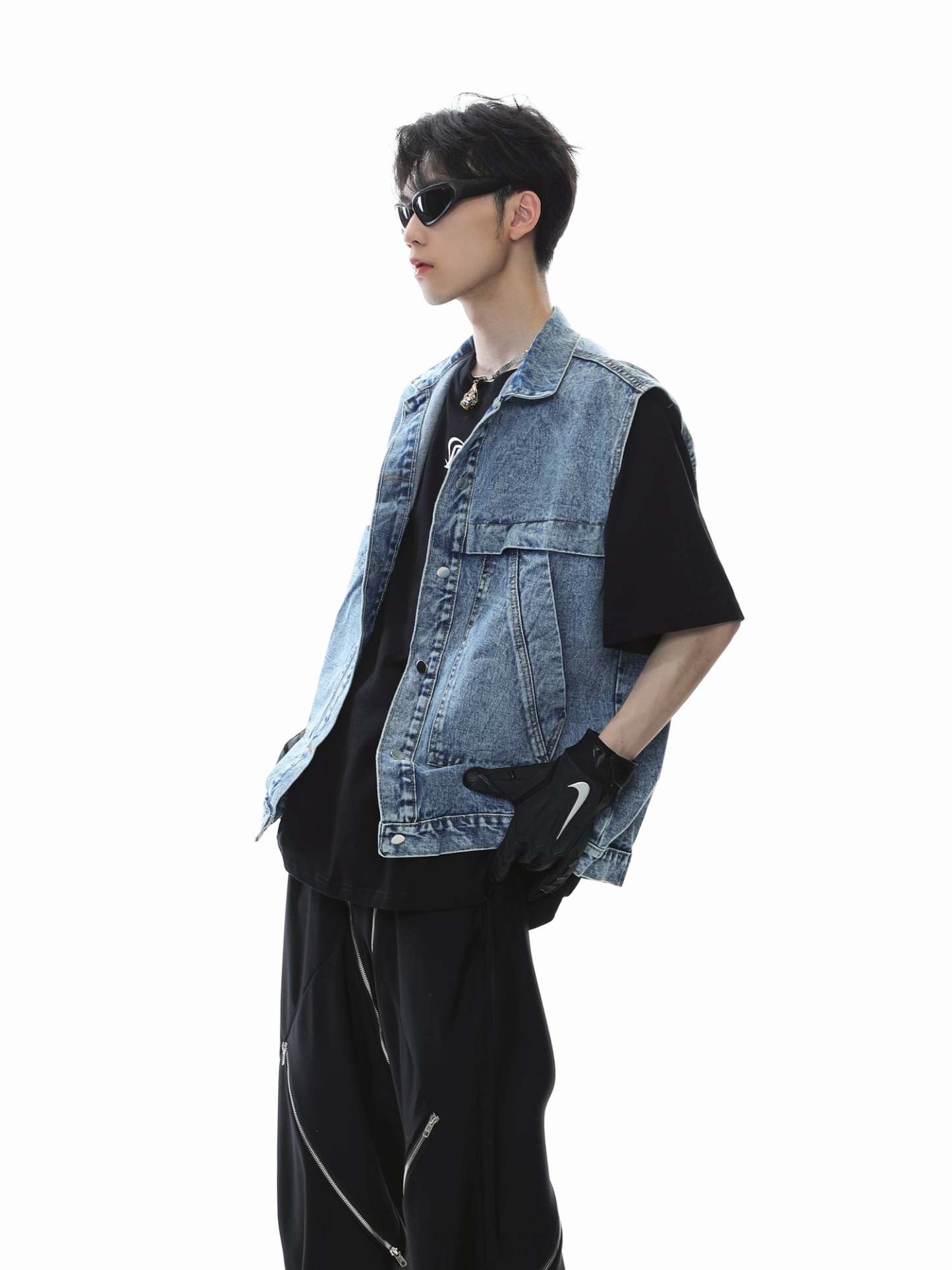 【23s July.】Sleeveless Denim Jacket-IYAMIUIO