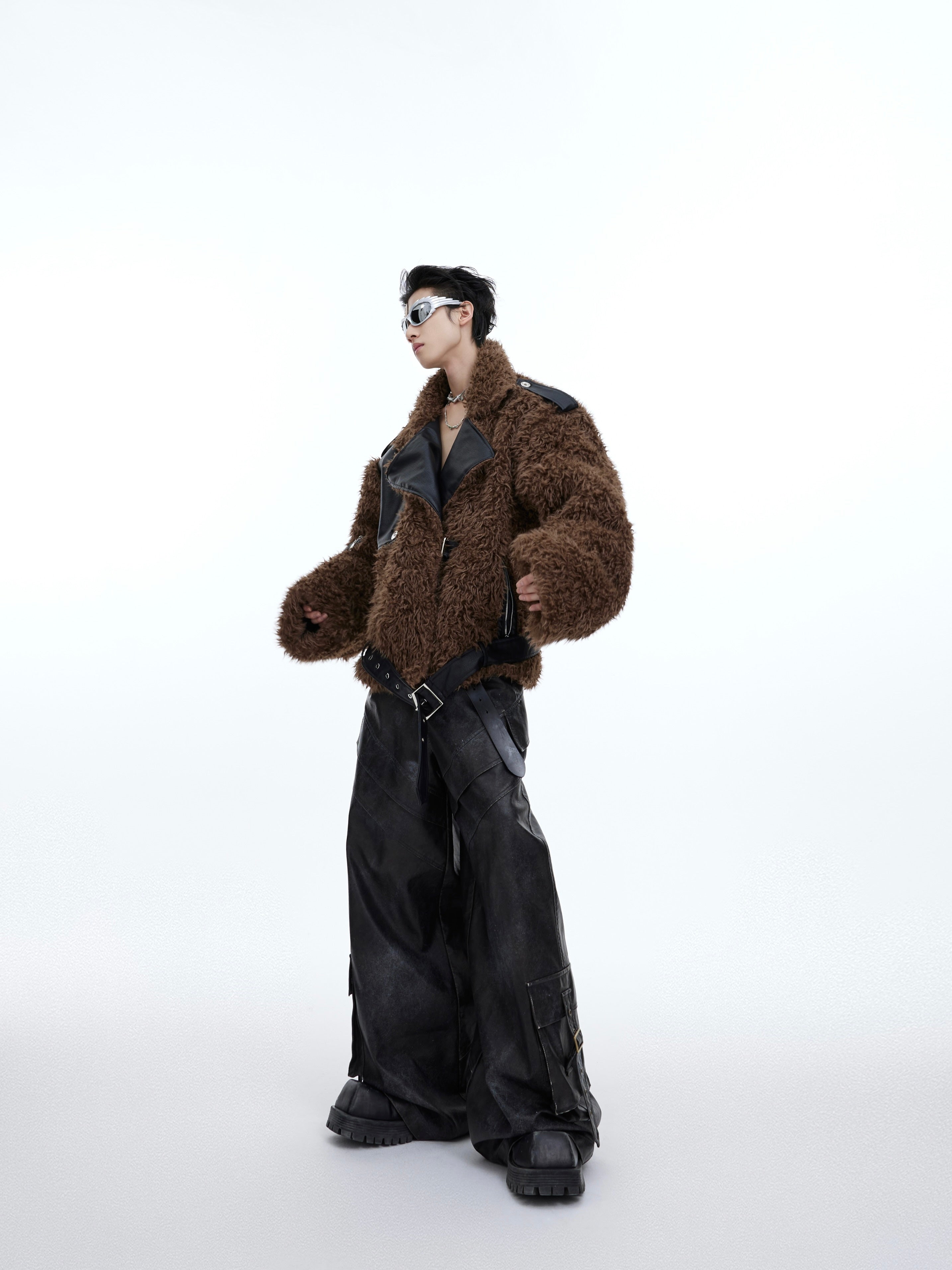【24s January.】Deconstructed Plush Fur Jacket-IYAMIUIO