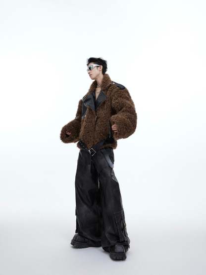 【24s January.】Deconstructed Plush Fur Jacket-IYAMIUIO
