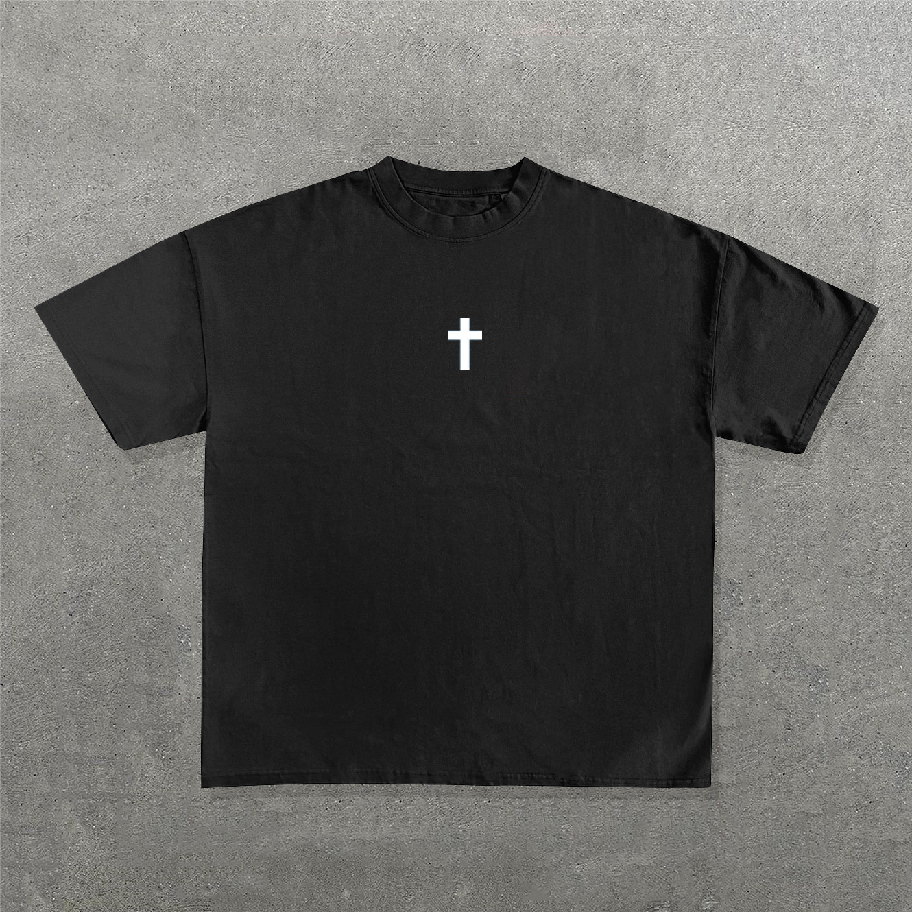 Jesus Saves Print Short Sleeve T-Shirt-IYAMIUIO