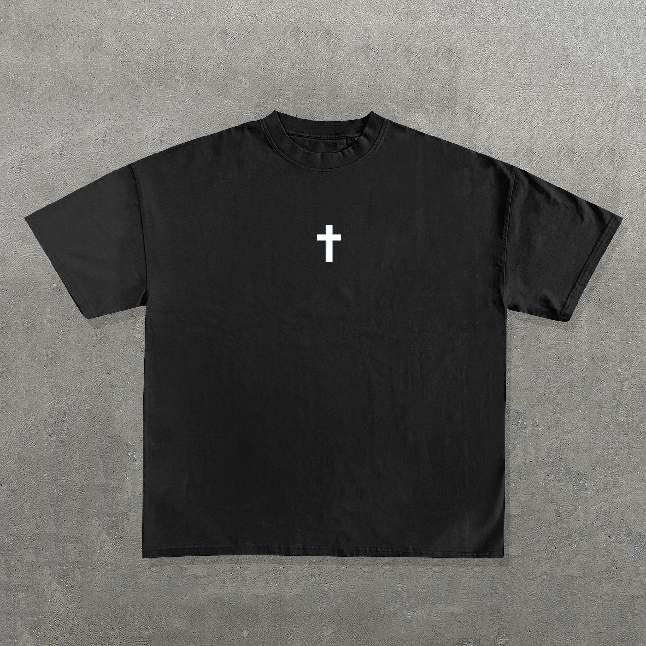 Jesus Saves Print Short Sleeve T-Shirt-IYAMIUIO