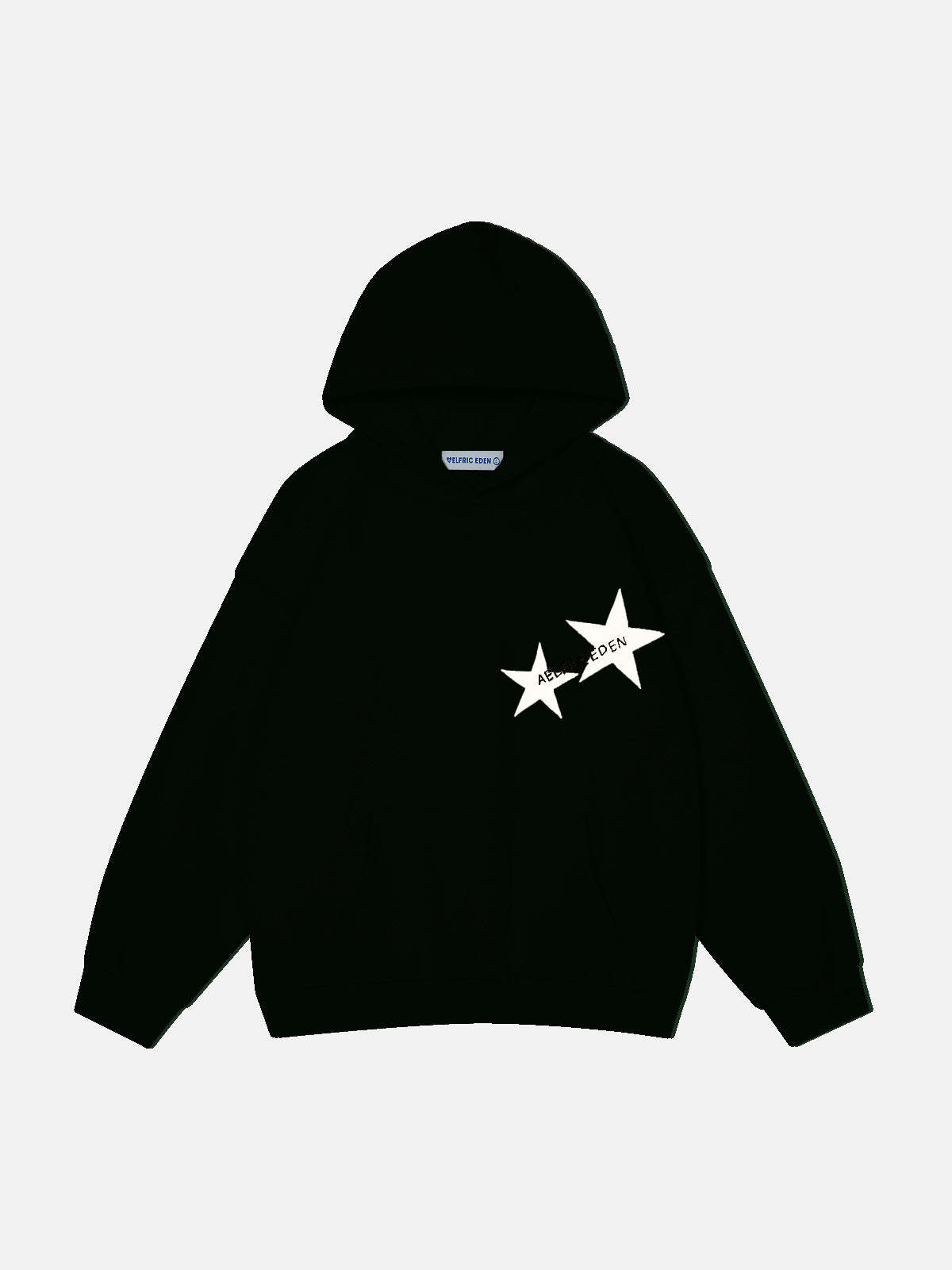 Aelfric Eden Star Print Color Contrast Hoodie-IYAMIUIO