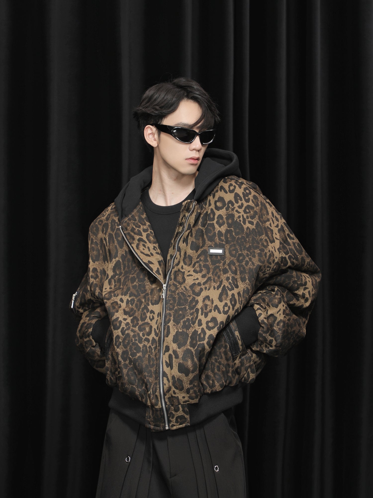 【24s January.】Retro Leopard Print Cotton Jacket-IYAMIUIO