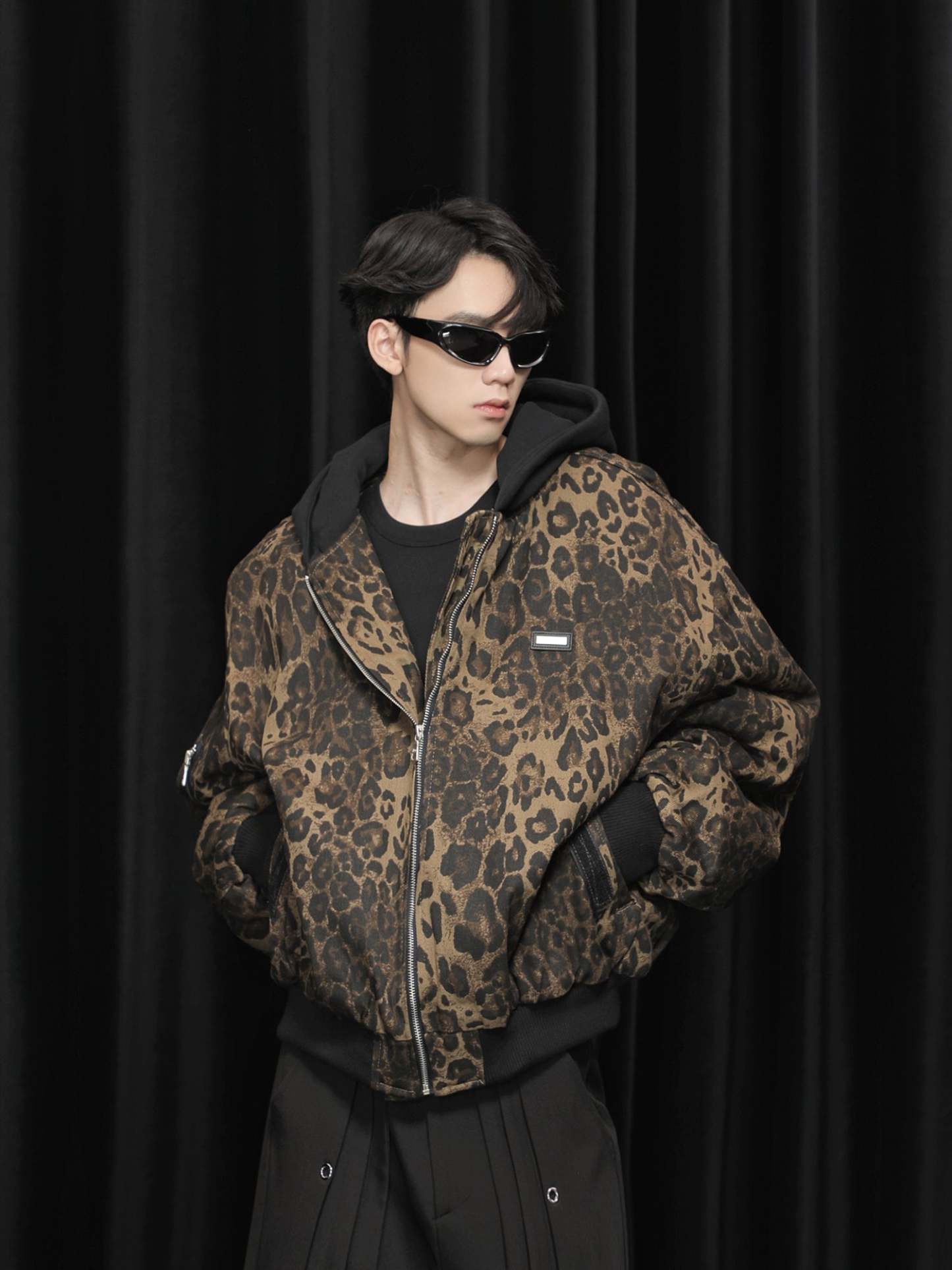 【24s January.】Retro Leopard Print Cotton Jacket-IYAMIUIO