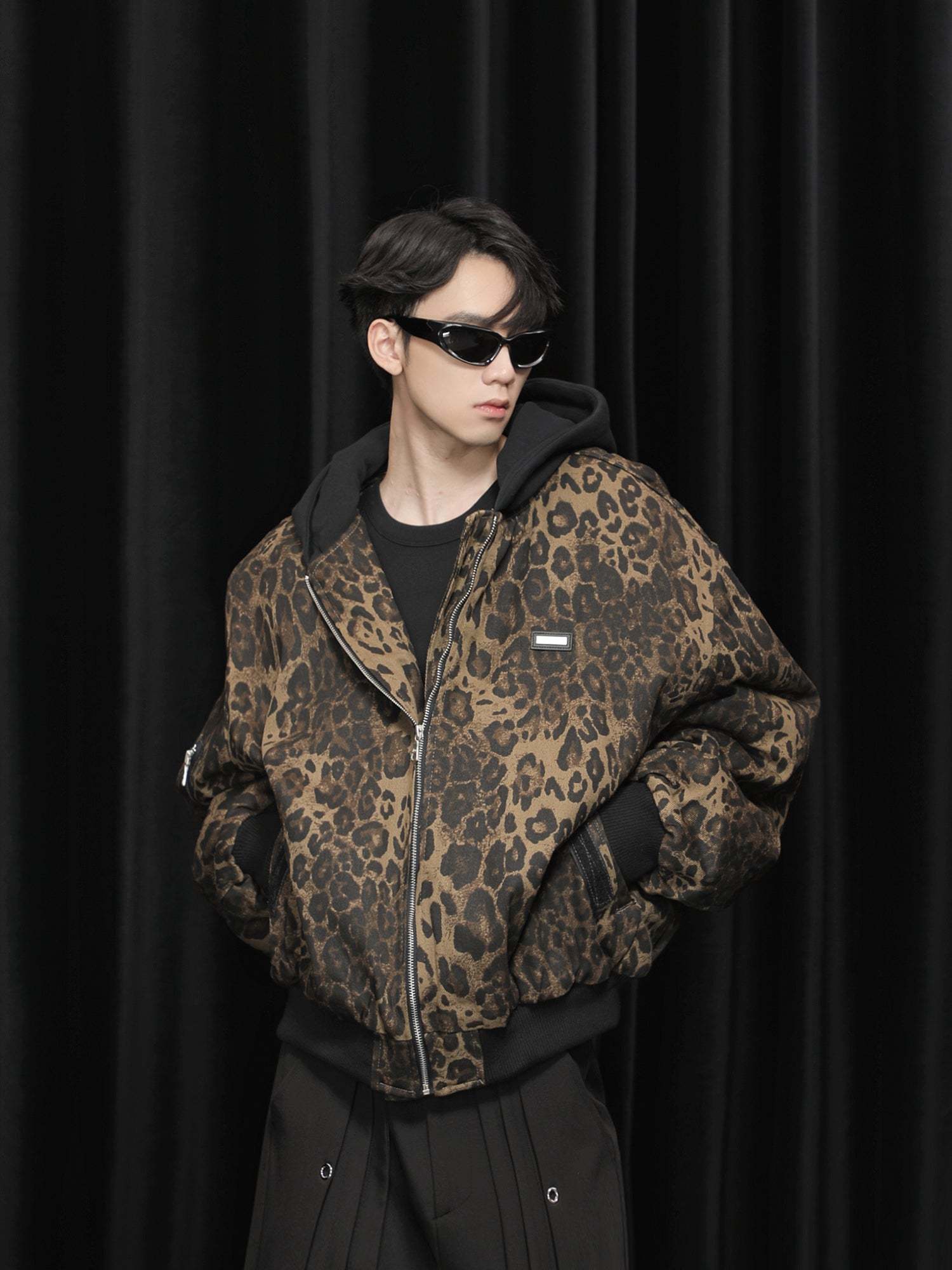 【24s January.】Retro Leopard Print Cotton Jacket-IYAMIUIO