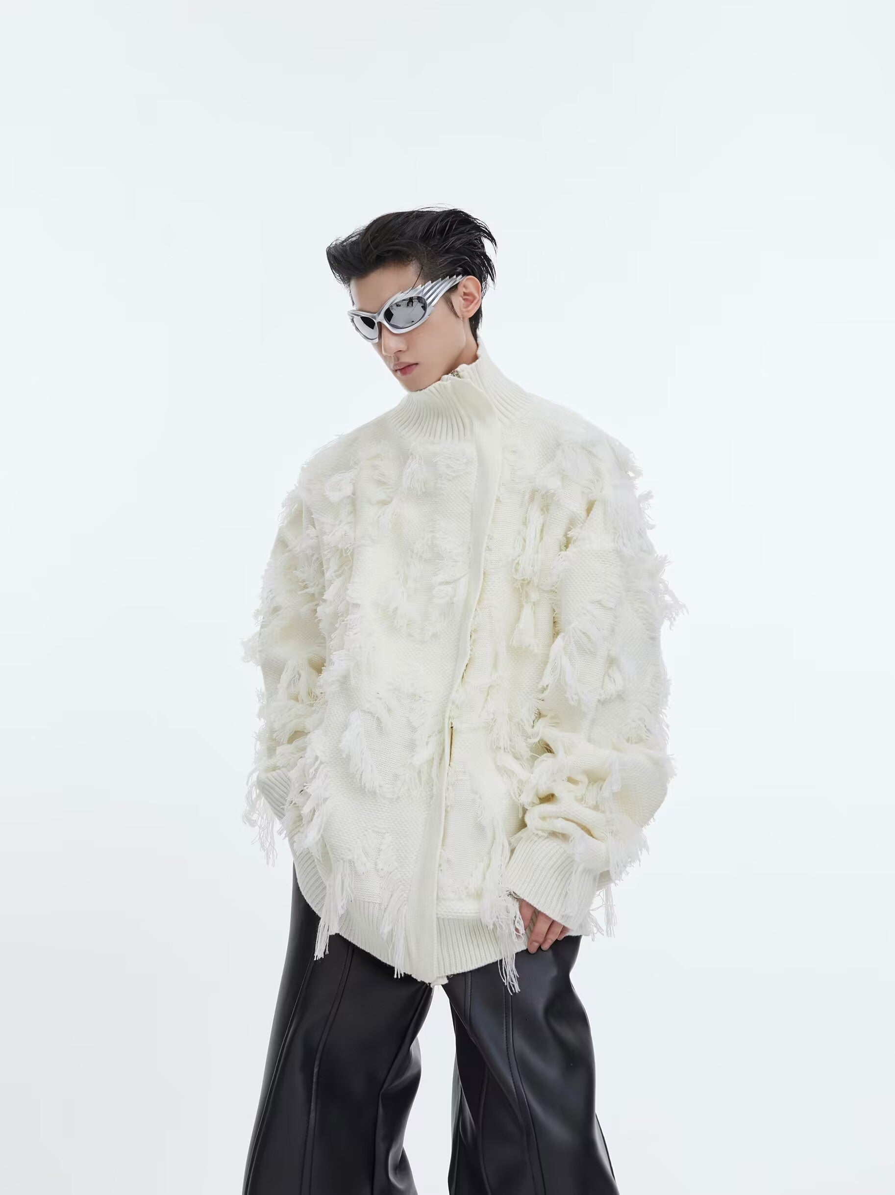 【24s Oct.】Tassel Jacquard Thickened Knitted Sweater-IYAMIUIO