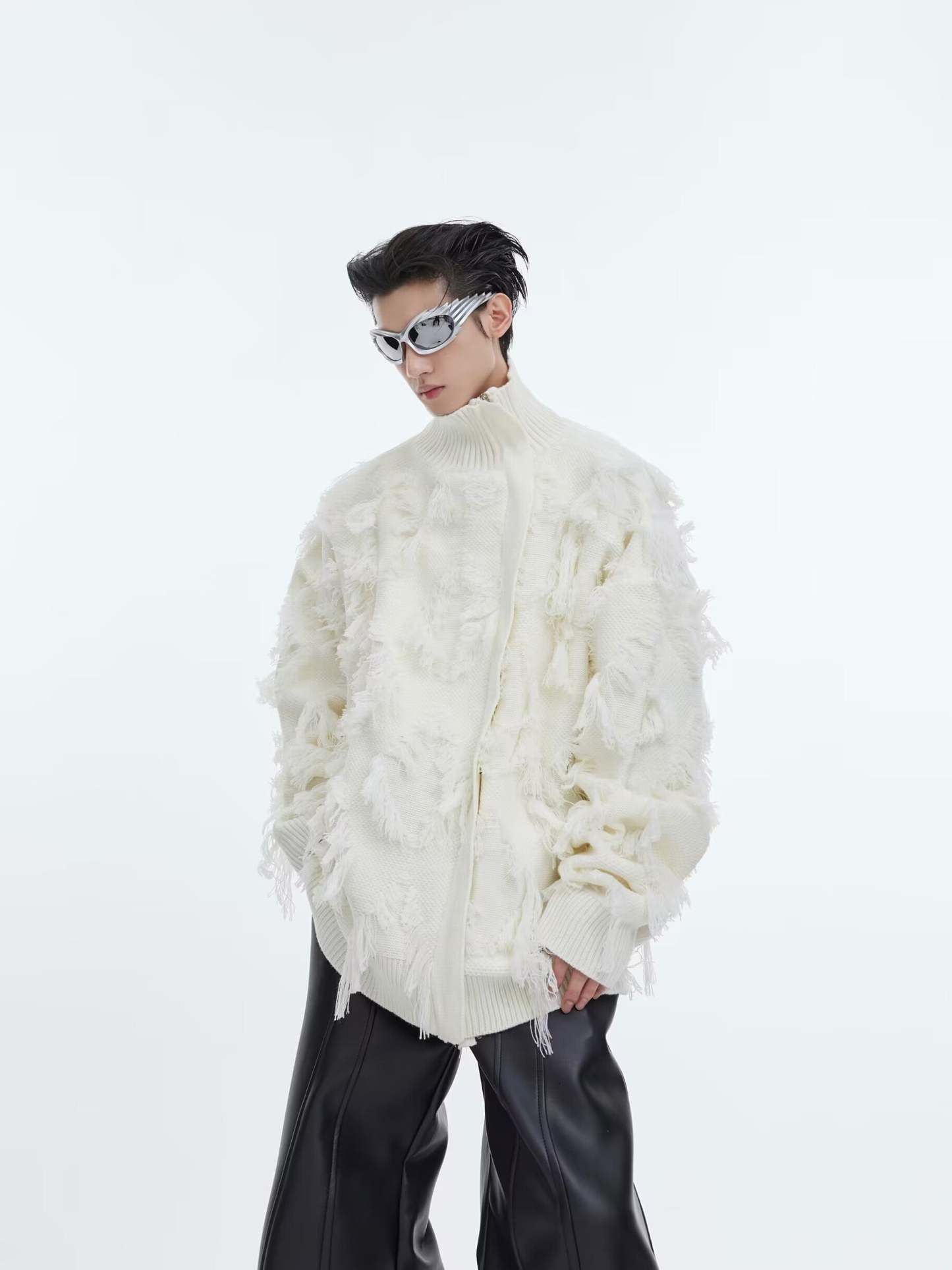 【24s Oct.】Tassel Jacquard Thickened Knitted Sweater-IYAMIUIO