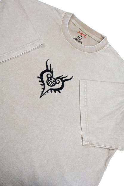 SURGEON OF DEATH EMBROIDERED ACID WASH TEE-O.P-IYAMIUIO