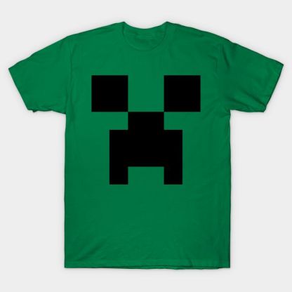 Minecraft Creeper Big Face Adult T-Shirt