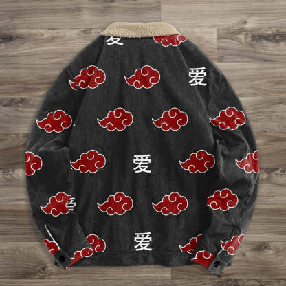 Retro fashion trendy brand printed street jacket-IYAMIUIO