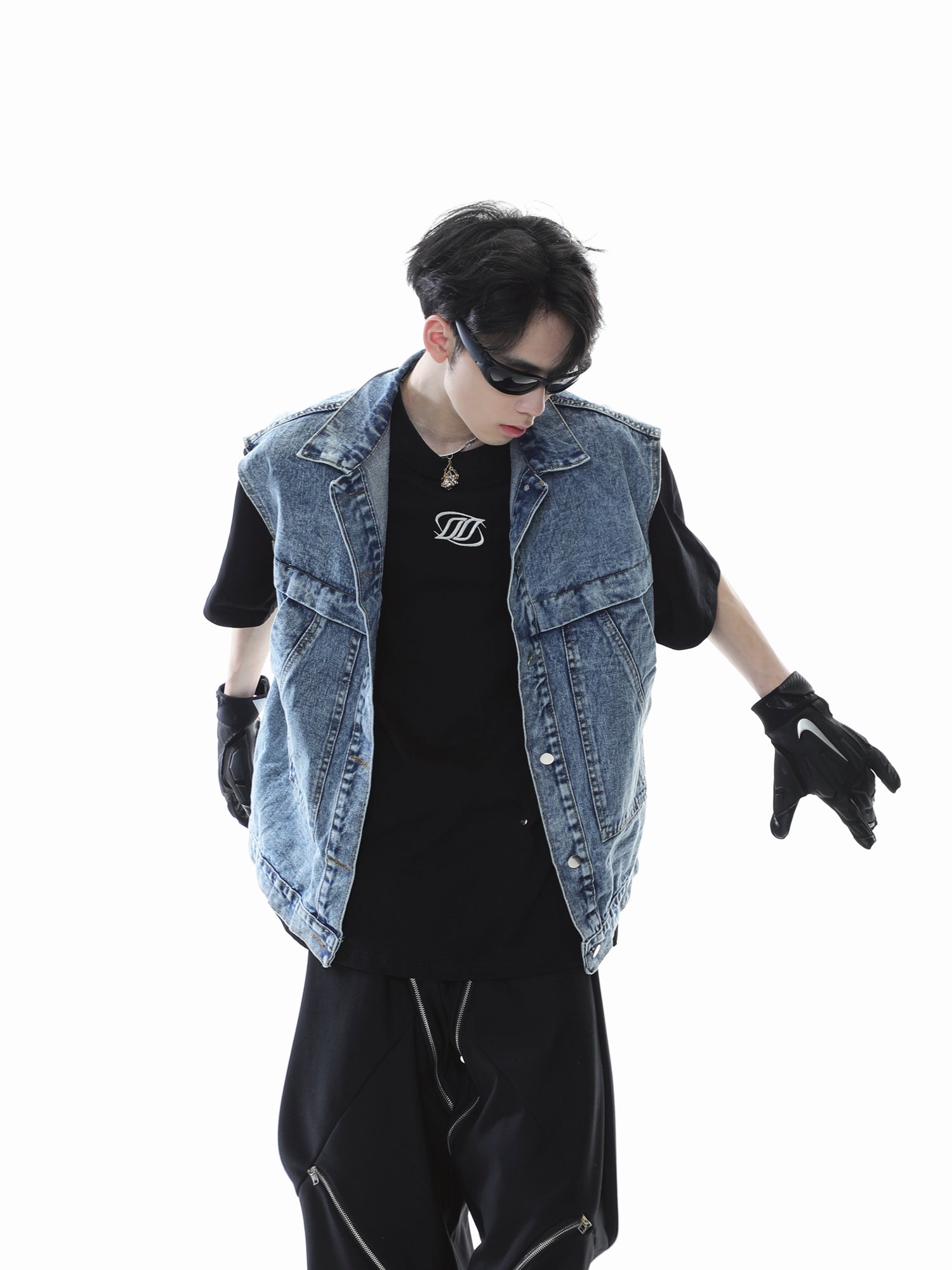 【23s July.】Sleeveless Denim Jacket-IYAMIUIO