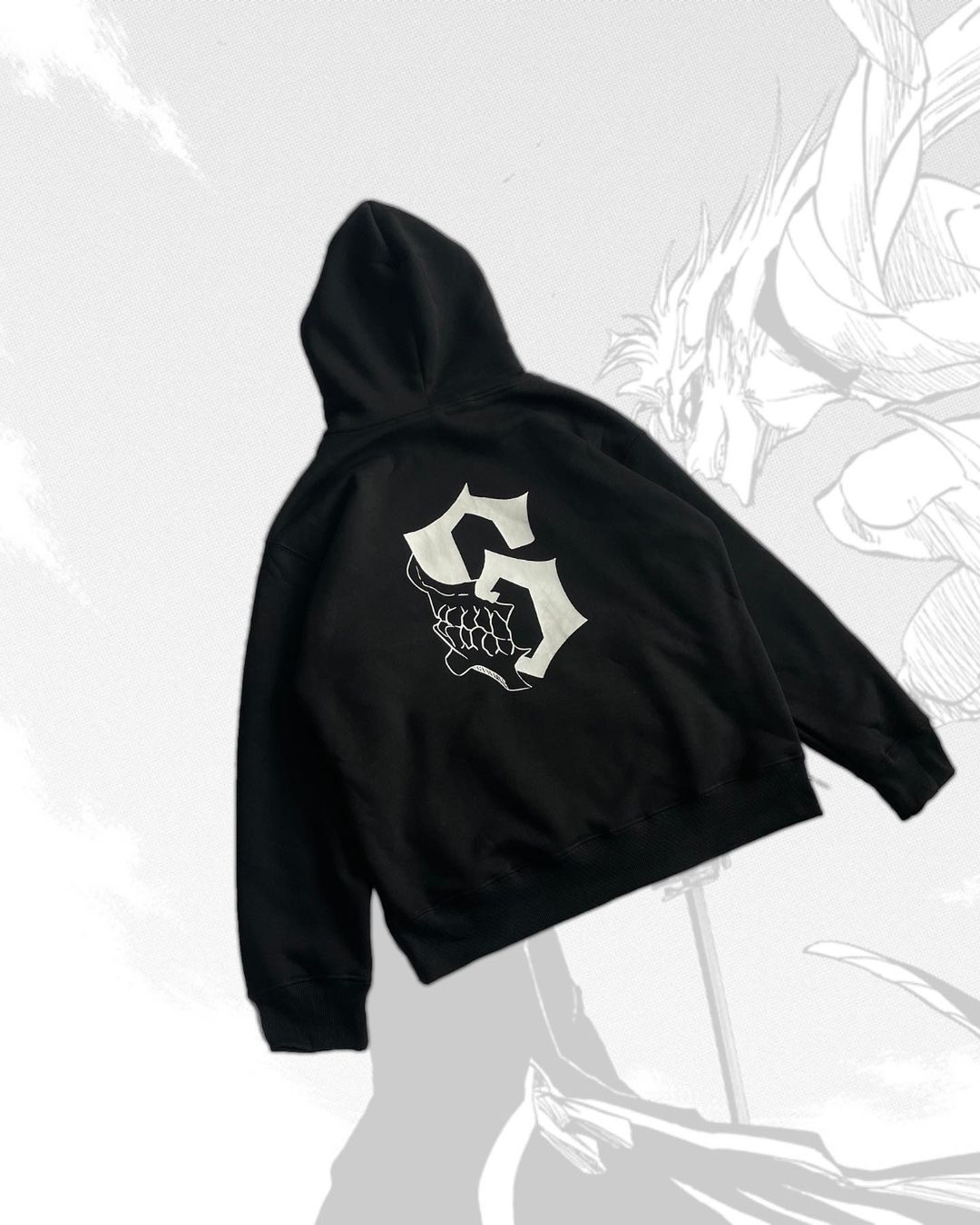 Grimmjow Embroidery Hoodie-Bleac.h-IYAMIUIO
