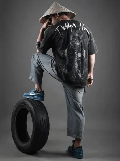 Daddy’s Here/Overtime Tee-JJK-IYAMIUIO