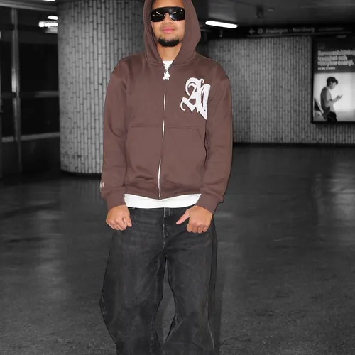 AC "Colori Zip" Coffee Brown-IYAMIUIO