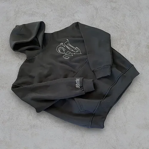 AMICI "COMFY AC HOODIE" SMOKED BLACK-IYAMIUIO