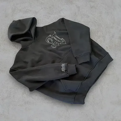 AMICI "COMFY AC HOODIE" SMOKED BLACK-IYAMIUIO