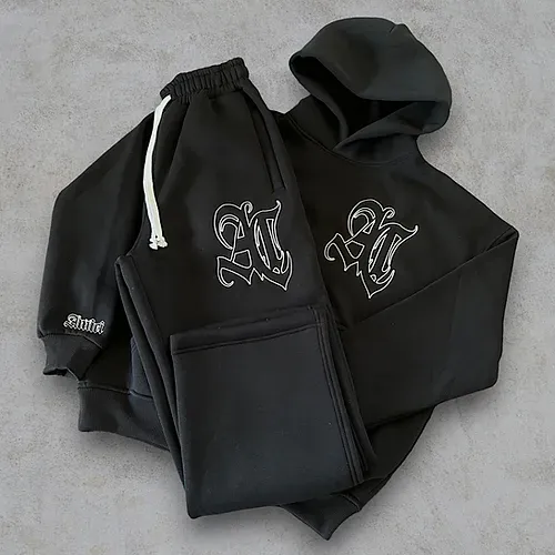 AMICI "COMFY AC SWEATPANTS" SMOKED BLACK-IYAMIUIO