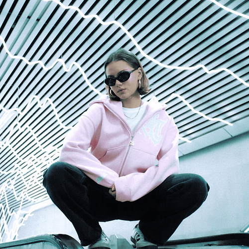 AC "COLORI ZIP" BABY PINK-IYAMIUIO