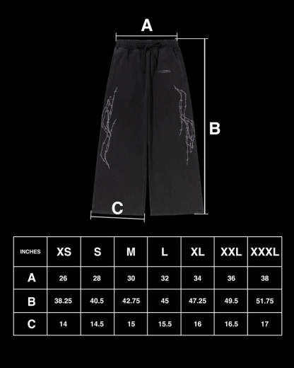 ATHLETIC BARBED SWEATS (CRIMSON)-IYAMIUIO