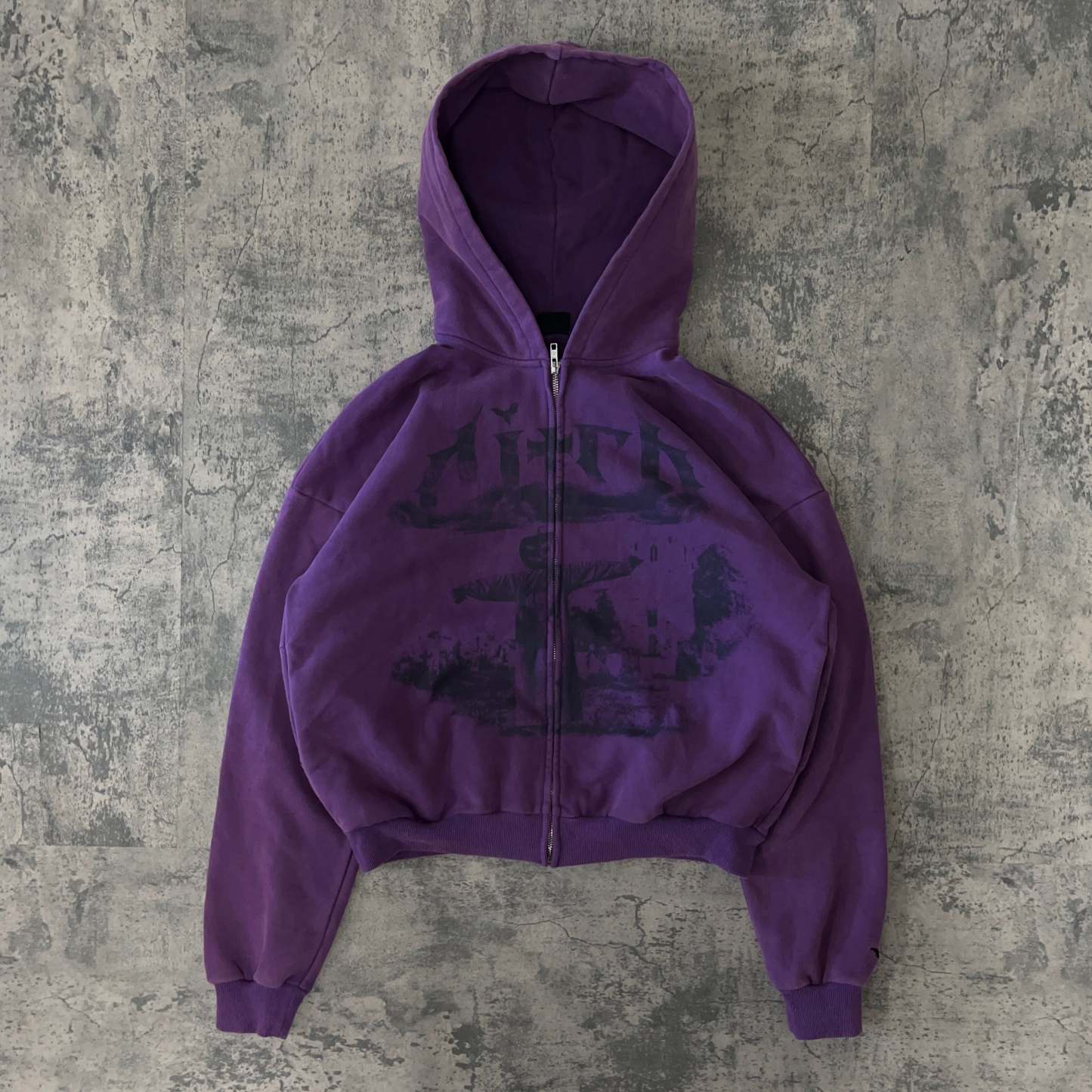 SCARECROW ZIPUP (PURPLE)-IYAMIUIO
